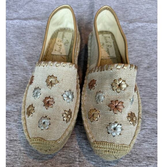 Jack Rogers Espadrilles size 8.5. Adorable flowers! - Picture 2 of 10